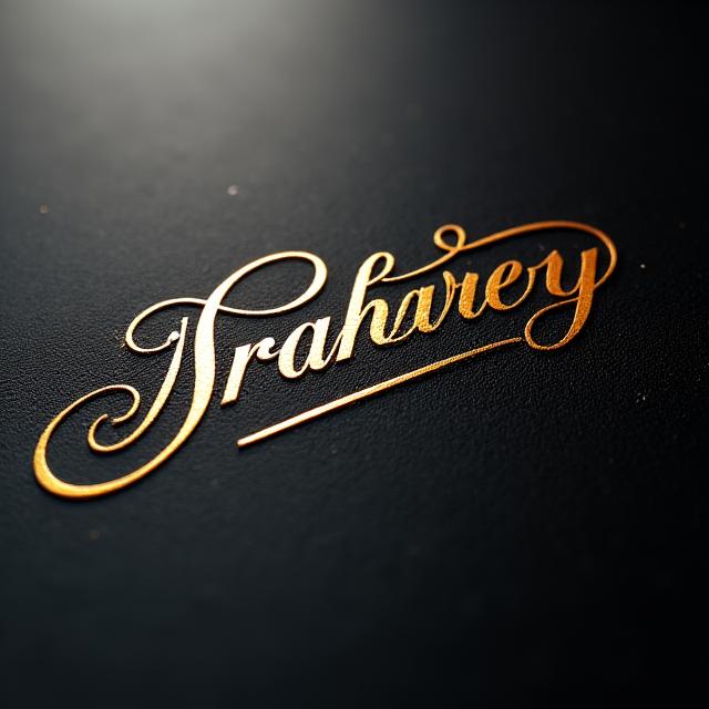 Diseño de logotipo caligráfico para marca premium